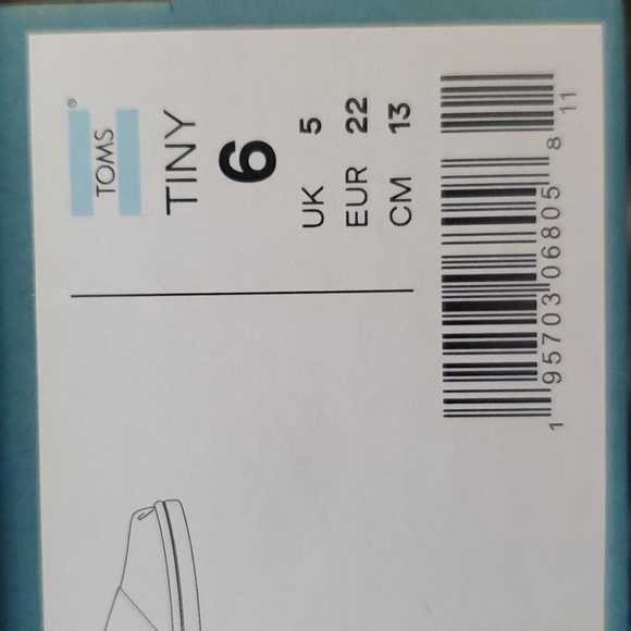 TOMS | Bubble Gum Pink| Belmont Girls| Size 6T - Picture 6 of 6